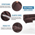 Velvet Stretch L-Shaped Thick Sofa Slipcovers
